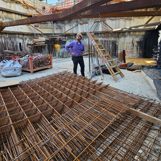 סיום בניית מרתף בן סרוק